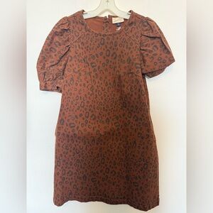 Universal Thread Brown Leopard Print Mini Dress